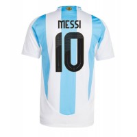 Camisa de time de futebol Argentina Lionel Messi #10 Replicas 1º Equipamento Copa America 2024 Manga Curta